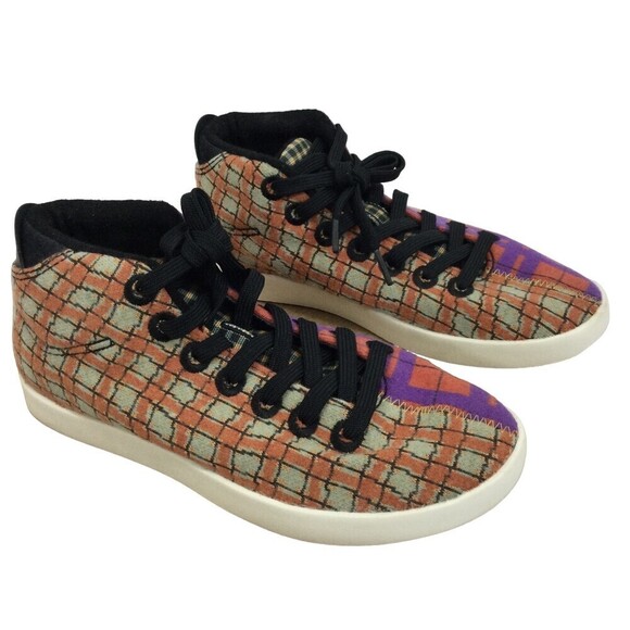 Allbirds Womens Wool Piper Mid Split Tartan Limited Edition Sneaker Shoes Size 7 - Picture 1 of 10